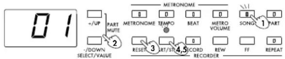 01 +/UP PART METHROMONE METRONOME TENPO BEAT METRO VOLUME SONG PART -/DOWN SELECT/VALUE RESET ART/SR 5,6,7,8,9,10,11,12,13,14,15,16,17,18,19,20,21,22,23,24,25,26,27,28,29,30,31,32,33,34,35,36,37,38,39,40,41,42,43,44,45,46,47,48,49,50,51,52,53,54,55,56,57,58,59,60,61,62,63,64,65,66,67,68,69,70,71,72,73,74,75,76,77,78,79,80,81,82,83,84,85,86,87,88,89,90 RECORD REORDER FF REPEAT