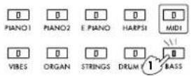 KORG Concert C-550 - Press the [+ / UP] or [− / DOWN] switch to select a sound. - 1