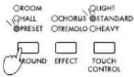 KORG Concert C-550 - Adding reverberation or spaciousness to the sound - 1