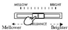 KORG Concert C-550 - Adjusting the brightness of the sound - 1