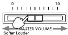 KORG Concert C-550 - Adjust the volume - 1
