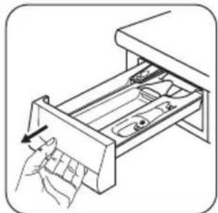 Zoppas P712D - Flap for powder or liquid detergent - 3