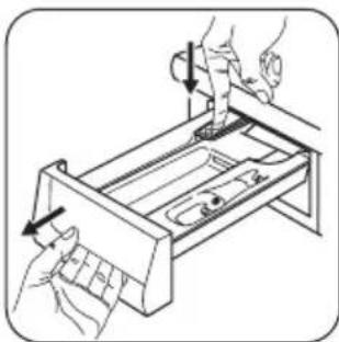 Zoppas P712D - Cleaning the dispenser drawer - 1