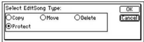 Select EditSong Type: Copy Move Delete Protect OK Cancel