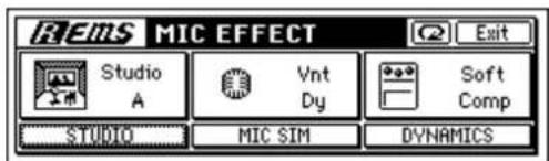 REms MIC EFFECT Studio A Vnt Dy Soft Comp STUDIO MIC SIM DYNAMICS
