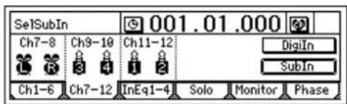 SelSubIn Ch7-8 Ch3-10 Ch11-12 Ch1-6 Ch7-12 InEq1-4 Solo Monitor Phase DigiIn SubIn