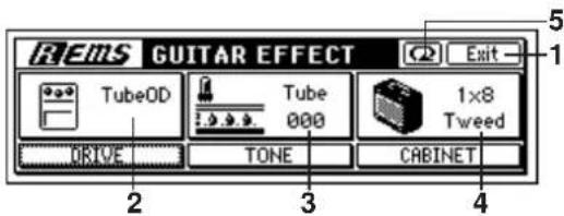 REIMS GUITAR EFFECT TubeOD Tube 000 1x8 Tweed DRIVE TONE CABINET 2 3 4 5 1