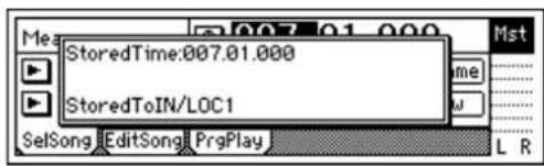 Mst StoredTime:007.01.000 StoredToIN/LOC1 SelSong EditSong PrgPlay