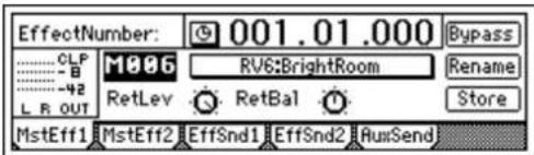 EffectNumber: 001.01.000 CLP M996 RV6:BrightRoom Rename B-42 RetLev RetBal Store MstEff1 MstEff2 EffSnd1 EffSnd2 RunSend