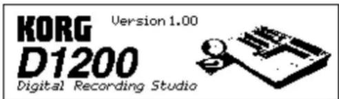KORG Version 1.00 D1200 Digital Recording Studio
