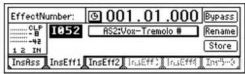 EffectNumber: 001.01.000 Bypass CLP B AS2:Vox-Tremolo # Rename Store 1 2 IN InsRss InsEff1 InsEff2 InsEff3 InsEff4 InsF...