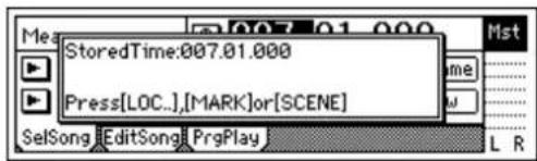 StoredTime:007.01.000 Press[LOC..],[MARK]or[SCENE]