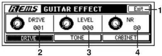 REIMS GUITAR EFFECT Drive 001 LEVEL 000 NR 80 DRIVE TONE CABINET 2 3 4