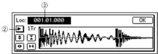 Loc: 001.01.000 ② 1Tr ③ OK