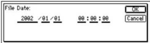File Date: 2002 /01/01 00:00:00 OK Cancel