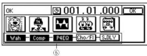 OK 001.01.000 Wah Comp P4EQ Cho/Fl S.DLY ⑤