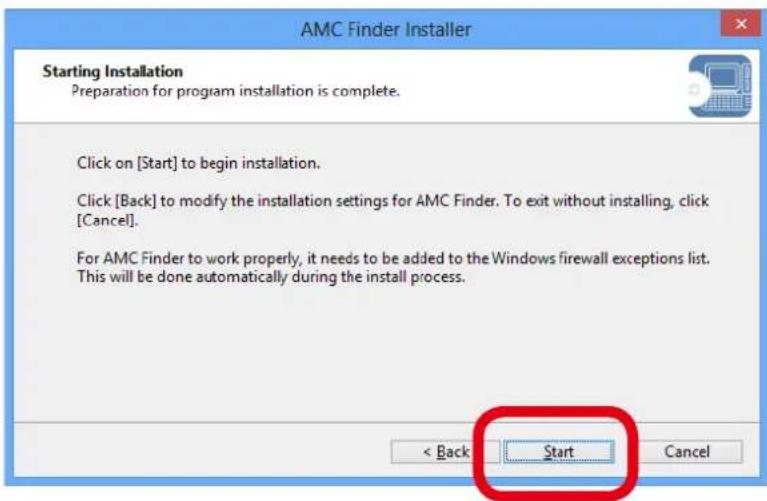 Silex AP-500AC - Click Start to begin the installation. - 1