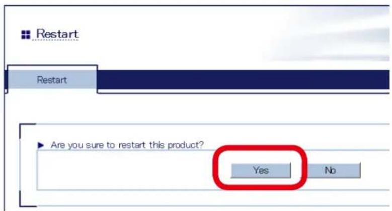 Silex AP-500AC - In the page displayed, click Yes. - 1