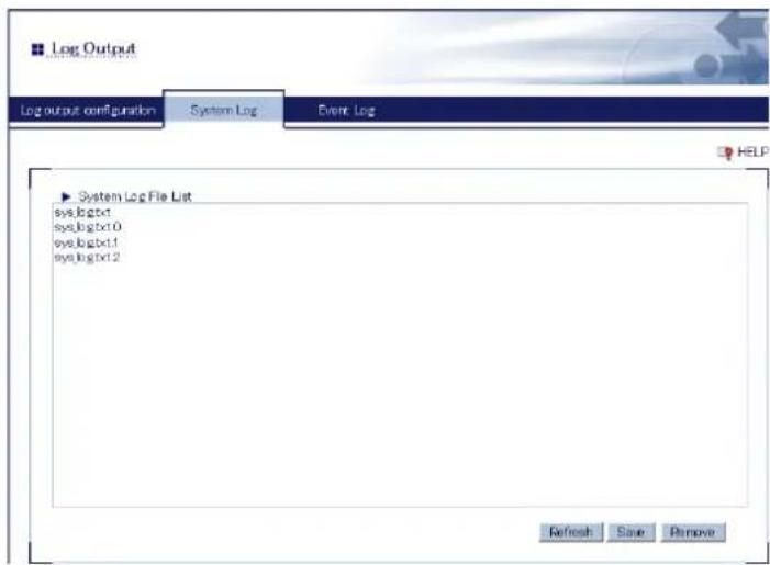 Silex AP-500AC - System Log - 1