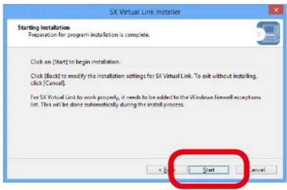 Silex AP-500AC - Click Start to begin the installation. - 1