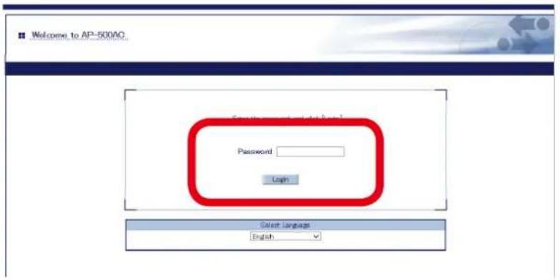 Silex AP-500AC - Log in to the Web page of AP-500AC using your Web browser. - 1