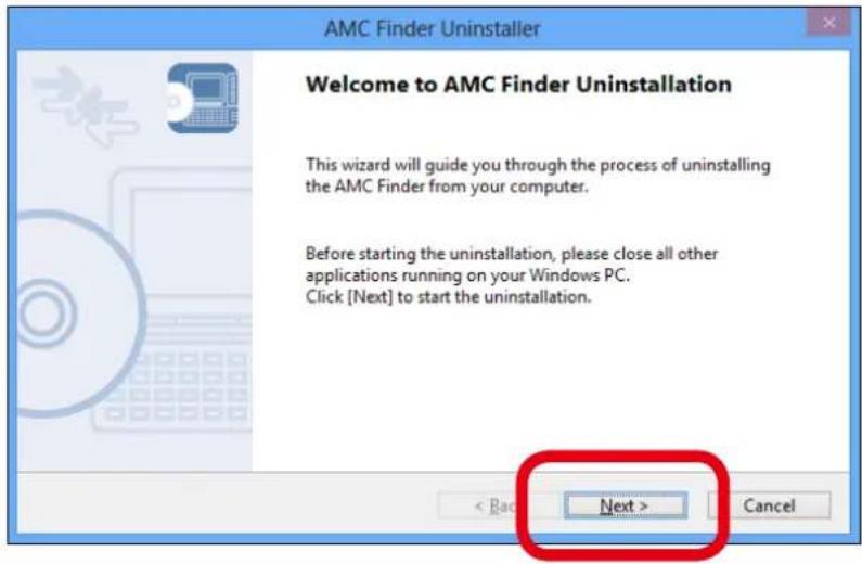 Silex AP-500AC - Uninstalling the Product Search Utility - 3