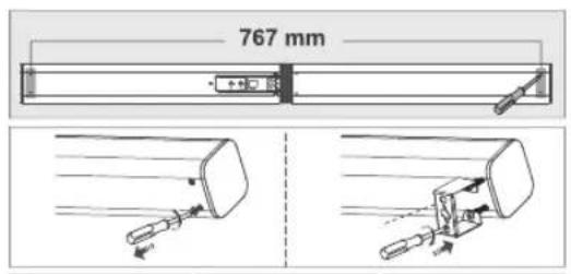 767 mm