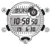 CASIO G-Squad GBD-800UC-3 - Illuminating the Face Manually - 1