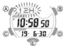 CASIO G-Squad GBD-800UC-3 - Switching Between 12-hour and 24-hour Timekeeping - 2