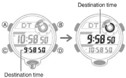 CASIO G-Squad GBD-800UC-3 - ● In the aircraft, before arriving at your destination - 1