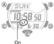 CASIO G-Squad GBD-800UC-3 - Configuring the Auto Light Setting - 1