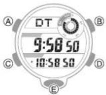 CASIO G-Squad GBD-800UC-3 - - Selecting a World Time City - 2