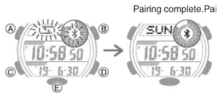 CASIO G-Squad GBD-800UC-3 - ● ③ Pair the watch with a phone. - 1