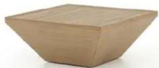 Four Hands Solano JSOL-010 - Delwin Square Outdoor Coffee Table-Brown - 1