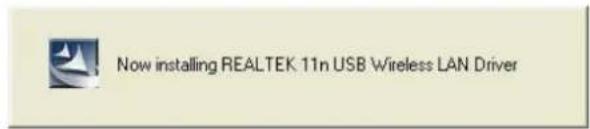 Now installing REALTEK 11n USB Wireless LAN Driver