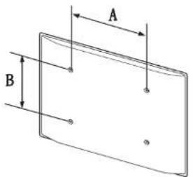 SAMSUNG LH49QMFPLGC - Spezifikationen des Wandhalterungskits (VESA) - 1