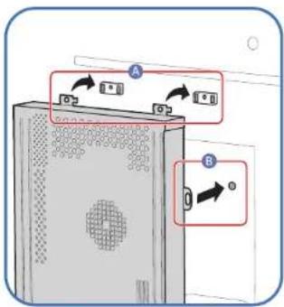 SAMSUNG LH49QMFPLGC - Netzwerkbox befestigen (separat erhältlich) - 3