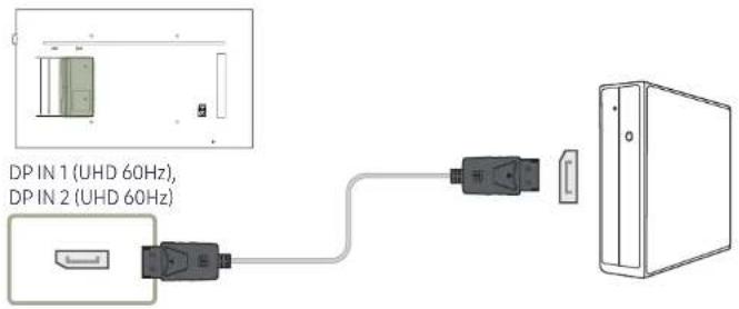 SAMSUNG LH49QMFPLGC - Anschließen mit einem HDMI-Kabel - 2