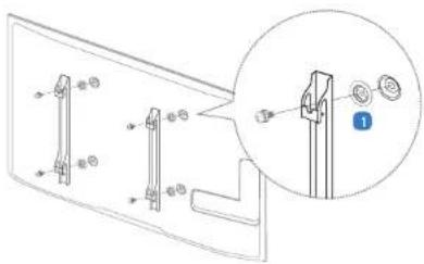 SAMSUNG LH015IERKLS - Vorbereitung zum Anbringen der Wandhalterung - 1