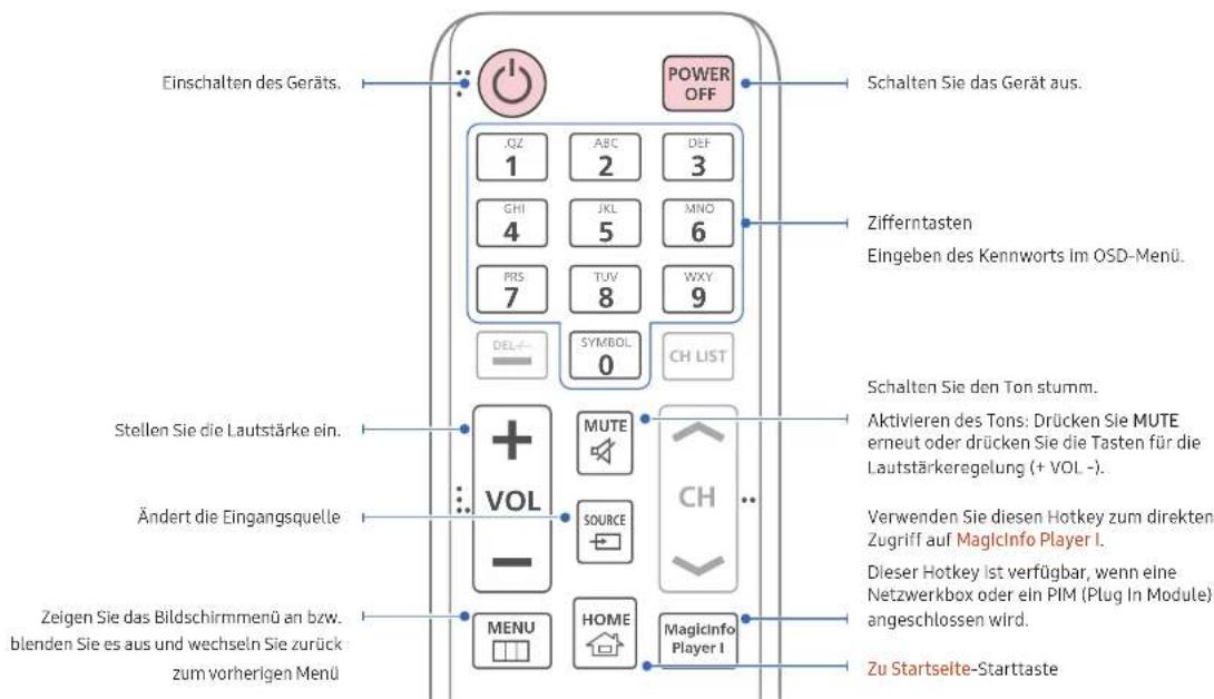 SAMSUNG LH46UMNHLBB - Fernbedienung - 1