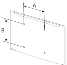 SAMSUNG LH49DCHPLGC - Spezifikationen des Wandhalterungskits (VESA) - 1