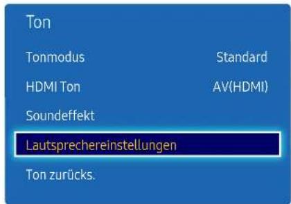 SAMSUNG LH49DCHPLGC - Lautsprechereinstellungen - 1