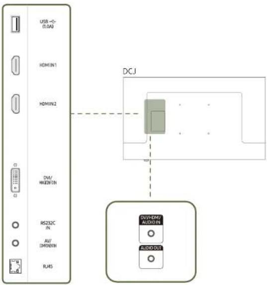 SAMSUNG LH49DCHPLGC - Rückseite - 1