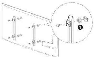SAMSUNG LH40DHEPLGC - Montieren der Wandhalterung - 1