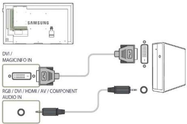 SAMSUNG LH40DHEPLGC - Anschließen an einen PC - 2