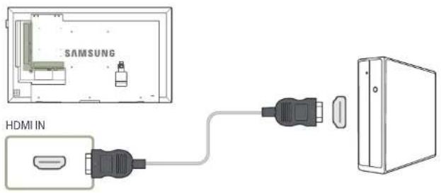SAMSUNG LH40DHEPLGC - Anschließen mit einem HDMI-DVI-Kabel - 2