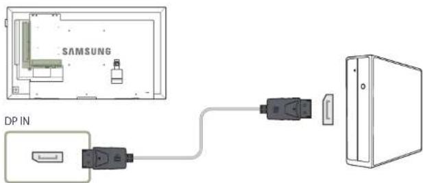 SAMSUNG LH40DHEPLGC - Anschließen mit einem HDMI-DVI-Kabel - 3