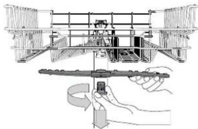 WHIRLPOOL WIC 3B19 UK N - CLEANING THE SPRAY ARMS - 1