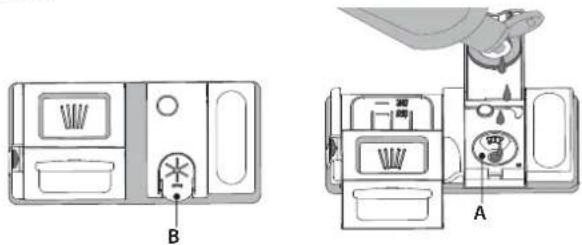 WHIRLPOOL WIC 3B19 UK N - FILLING THE RINSE AID DISPENSER - 1