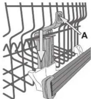 WHIRLPOOL WFO 3O33 DLX IN - Upper Rack height adjuster - 1